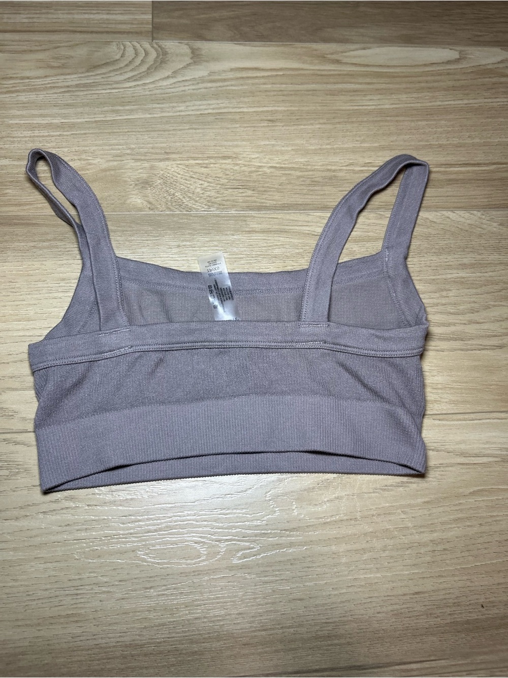 Dynamite Ribbed Crop Tank — Mauve - Picture 4 of 4